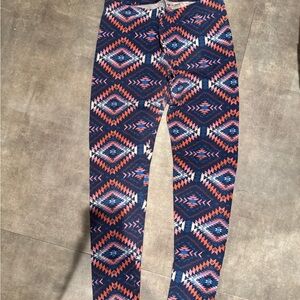 Arizona Jean Company Multicolor Geometric Leggings